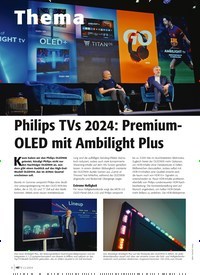 Titelbild der Ausgabe 2/2024 von Philips TVs 2024: Premium-OLED mit Ambilight Plus. Zeitschriften als Abo oder epaper bei United Kiosk online kaufen.