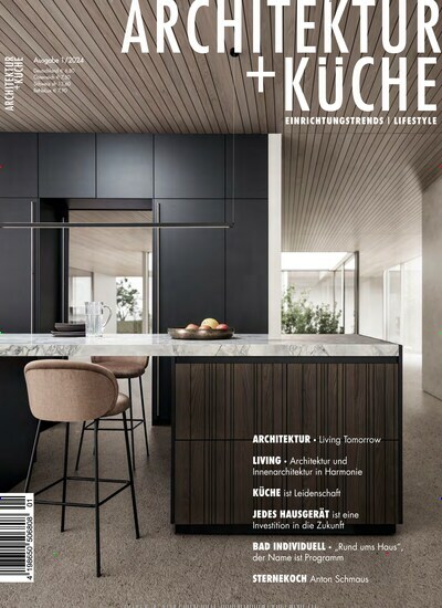 Titelbild der Ausgabe 1/2024 von Architektur + Küche. Diese Zeitschrift und viele weitere Gartenzeitschriften und Wohnzeitschriften als Abo oder epaper bei United Kiosk online kaufen.