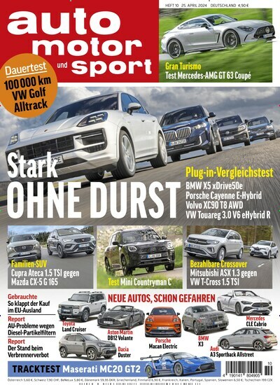 Titelbild der Ausgabe 10/2024 von auto motor und sport. Diese Zeitschrift und viele weitere Automagazine und Motorradzeitschriften als Abo oder epaper bei United Kiosk online kaufen.