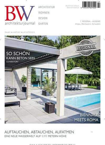 Titelbild der Ausgabe 7/2022 von BWV-architekturjournal Allgäu - Oberbayern - Schwaben. Diese Zeitschrift und viele weitere Architekturzeitschriften und Bauzeitschriften als Abo oder epaper bei United Kiosk online kaufen.