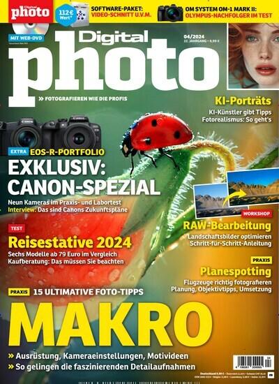 Titelbild der Ausgabe 4/2024 von DigitalPHOTO. Diese Zeitschrift und viele weitere Audiomagazine, Filmmagazine und Fotozeitschriften als Abo oder epaper bei United Kiosk online kaufen.