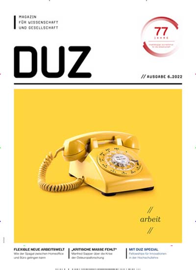 Titelbild der Ausgabe 6/2022 von DUZ Magazin. Diese Zeitschrift und viele weitere Zeitschriften für Pädagogik als Abo oder epaper bei United Kiosk online kaufen.