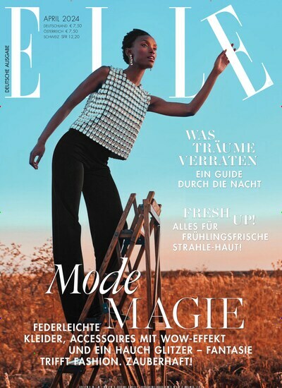 Titelbild der Ausgabe 4/2024 von Elle. Diese Zeitschrift und viele weitere Modemagazine und DIY-Magazine als Abo oder epaper bei United Kiosk online kaufen.