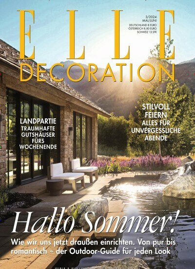 Titelbild der Ausgabe 3/2024 von Elle Decoration. Diese Zeitschrift und viele weitere Gartenzeitschriften und Wohnzeitschriften als Abo oder epaper bei United Kiosk online kaufen.