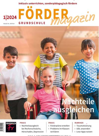 Titelbild der Ausgabe 1/2024 von Fördermagazin Grundschule. Diese Zeitschrift und viele weitere Zeitschriften für Pädagogik als Abo oder epaper bei United Kiosk online kaufen.