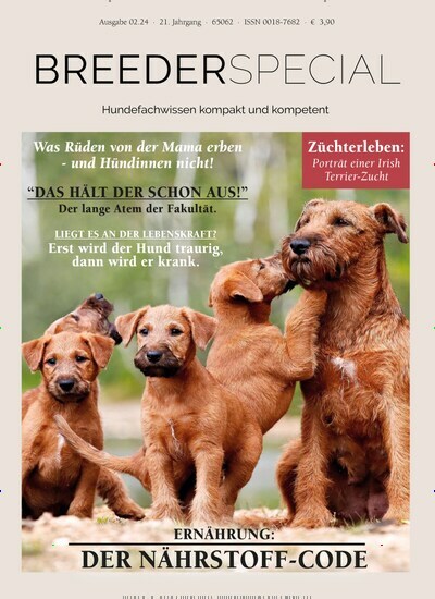Titelbild der Ausgabe 2/2024 von HundeWelt BREEDERSPECIAL. Diese Zeitschrift und viele weitere Elternzeitschriften und Tierzeitschriften als Abo oder epaper bei United Kiosk online kaufen.