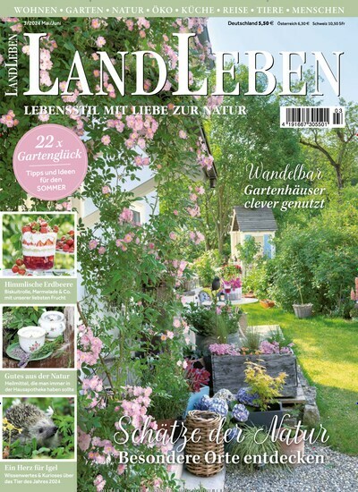 Titelbild der Ausgabe 3/2024 von LandLeben. Diese Zeitschrift und viele weitere Gartenzeitschriften und Wohnzeitschriften als Abo oder epaper bei United Kiosk online kaufen.