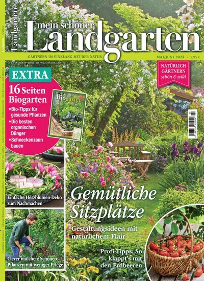 Titelbild der Ausgabe 3/2024 von Mein schöner Landgarten. Diese Zeitschrift und viele weitere Gartenzeitschriften und Wohnzeitschriften als Abo oder epaper bei United Kiosk online kaufen.