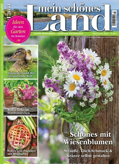 Titelbild der Ausgabe 3/2024 von Mein schönes Land. Diese Zeitschrift und viele weitere Gartenzeitschriften und Wohnzeitschriften als Abo oder epaper bei United Kiosk online kaufen.