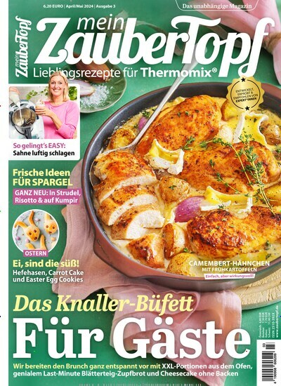 Titelbild der Ausgabe 3/2024 von mein ZauberTopf. Diese Zeitschrift und viele weitere Kochzeitschriften und Backzeitschriften als Abo oder epaper bei United Kiosk online kaufen.