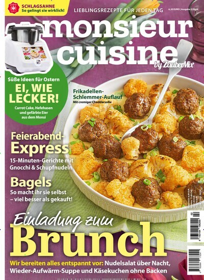 Titelbild der Ausgabe 2/2024 von monsieur cuisine by Mein Zaubertopf. Diese Zeitschrift und viele weitere Kochzeitschriften und Backzeitschriften als Abo oder epaper bei United Kiosk online kaufen.