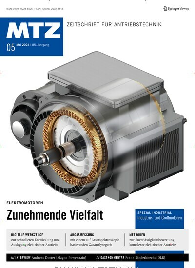 Titelbild der Ausgabe 5/2024 von MTZ - Motortechnische Zeitschrift. Diese Zeitschrift und viele weitere Industriemagazine und Handwerkmagazine als Abo oder epaper bei United Kiosk online kaufen.