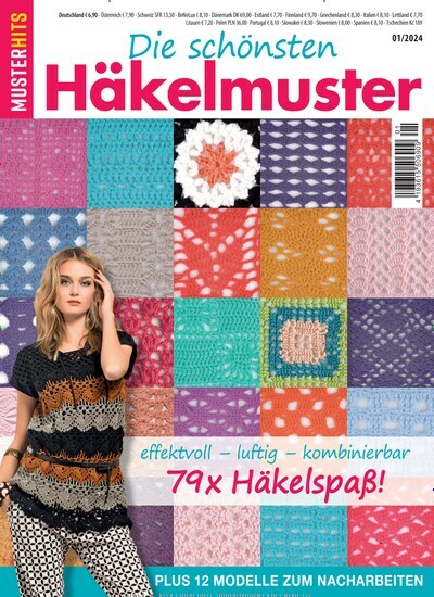 Titelbild der Ausgabe 1/2024 von Muster-Hits. Diese Zeitschrift und viele weitere Modemagazine und DIY-Magazine als Abo oder epaper bei United Kiosk online kaufen.