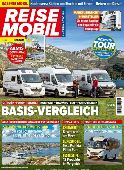 Titelbild der Ausgabe 5/2024 von Reisemobil International. Diese Zeitschrift und viele weitere Automagazine und Motorradzeitschriften als Abo oder epaper bei United Kiosk online kaufen.