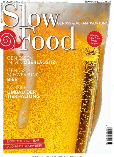 Titelbild der Ausgabe 2/2024 von Slow Food Magazin. Diese Zeitschrift und viele weitere Kochzeitschriften und Backzeitschriften als Abo oder epaper bei United Kiosk online kaufen.