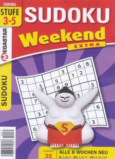 Titelbild der Ausgabe 35/2020 von Sudoku Weekend Extra. Diese Zeitschrift und viele weitere Groschenromane und Rätselhefte als Abo oder epaper bei United Kiosk online kaufen.