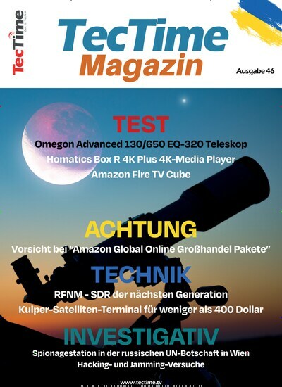 Titelbild der Ausgabe 46/2023 von TecTime Magazin. Diese Zeitschrift und viele weitere Audiomagazine, Filmmagazine und Fotozeitschriften als Abo oder epaper bei United Kiosk online kaufen.