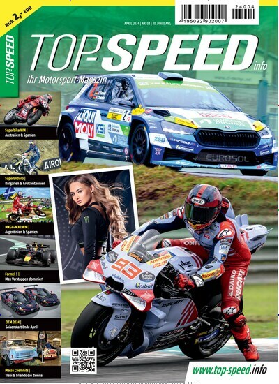 Titelbild der Ausgabe 4/2024 von Top Speed. Diese Zeitschrift und viele weitere Automagazine und Motorradzeitschriften als Abo oder epaper bei United Kiosk online kaufen.