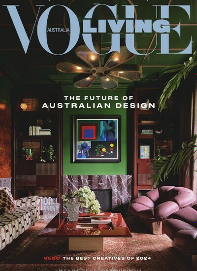 Titelbild der Ausgabe 1/2024 von Vogue Living Australien. Diese Zeitschrift und viele weitere Gartenzeitschriften und Wohnzeitschriften als Abo oder epaper bei United Kiosk online kaufen.