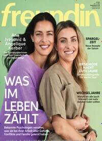 Titelbild der Ausgabe 9/2024 von freundin. Diese Zeitschrift und viele weitere Frauenzeitschriften als Abo oder epaper bei United Kiosk online kaufen.