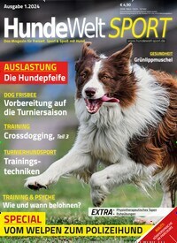 Titelbild der Ausgabe 1/2024 von HundeWelt SPORT. Diese Zeitschrift und viele weitere Elternzeitschriften und Tierzeitschriften als Abo oder epaper bei United Kiosk online kaufen.