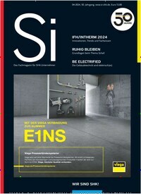 Titelbild der Ausgabe 4/2024 von Si - Das Fachmagazin für SHK Unternehmer. Diese Zeitschrift und viele weitere Architekturzeitschriften und Bauzeitschriften als Abo oder epaper bei United Kiosk online kaufen.