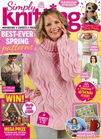 Titelbild der Ausgabe 5/2024 von Simply Knitting. Diese Zeitschrift und viele weitere Modemagazine und DIY-Magazine als Abo oder epaper bei United Kiosk online kaufen.