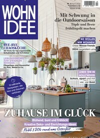 Titelbild der Ausgabe 4/2024 von Wohnidee. Diese Zeitschrift und viele weitere Gartenzeitschriften und Wohnzeitschriften als Abo oder epaper bei United Kiosk online kaufen.