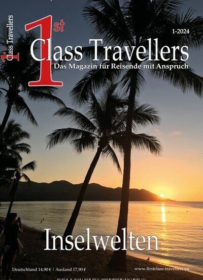 Titelbild der Ausgabe 1/2024 von 1st Class Travellers. Diese Zeitschrift und viele weitere Freizeit-Fachmagazine und Hobby-Fachzeitschriften als Abo oder epaper bei United Kiosk online kaufen.