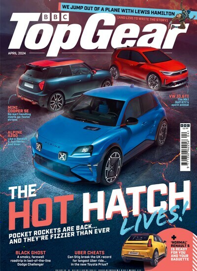 Titelbild der Ausgabe 4/2024 von BBC Top Gear. Diese Zeitschrift und viele weitere Automagazine und Motorradzeitschriften als Abo oder epaper bei United Kiosk online kaufen.