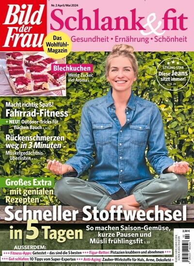 Titelbild der Ausgabe 2/2024 von Bild der Frau - Schlank und fit. Diese Zeitschrift und viele weitere Frauenzeitschriften als Abo oder epaper bei United Kiosk online kaufen.
