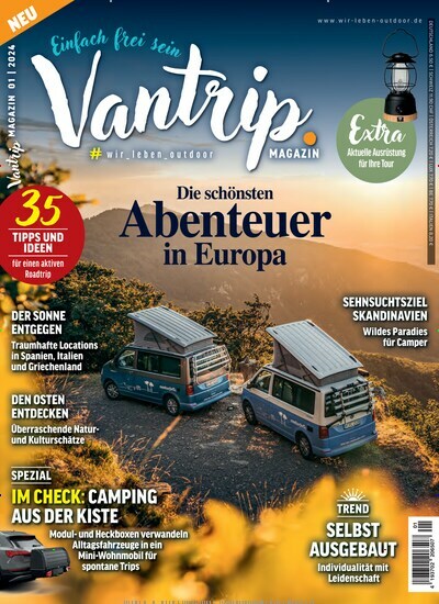 Titelbild der Ausgabe 1/2024 von Camping & More. Diese Zeitschrift und viele weitere Automagazine und Motorradzeitschriften als Abo oder epaper bei United Kiosk online kaufen.