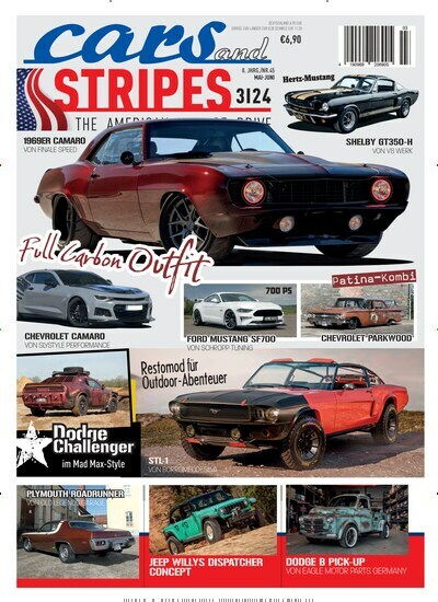 Titelbild der Ausgabe 3/2024 von Cars and Stripes. Diese Zeitschrift und viele weitere Automagazine und Motorradzeitschriften als Abo oder epaper bei United Kiosk online kaufen.