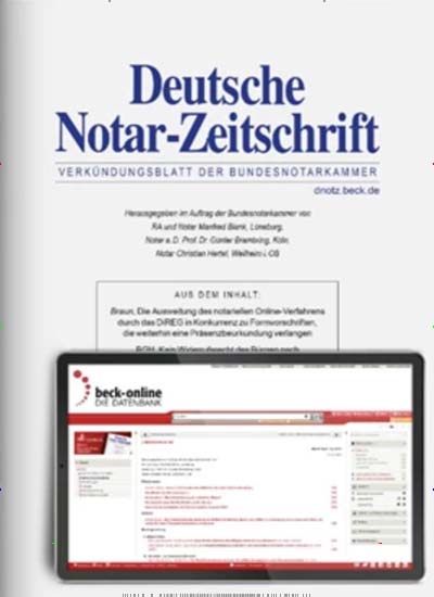 Titelbild der Ausgabe 3/2024 von Deutsche Notar-Zeitschrift (DNotZ). Diese Zeitschrift und viele weitere Jurazeitschriften und Zeitschriften für Verwaltung als Abo oder epaper bei United Kiosk online kaufen.