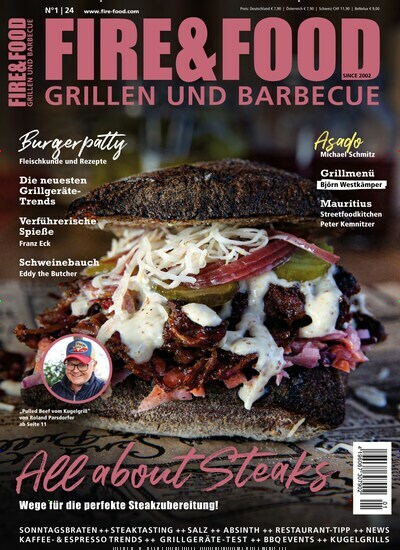 Titelbild der Ausgabe 1/2024 von FIRE&FOOD. Diese Zeitschrift und viele weitere Kochzeitschriften und Backzeitschriften als Abo oder epaper bei United Kiosk online kaufen.