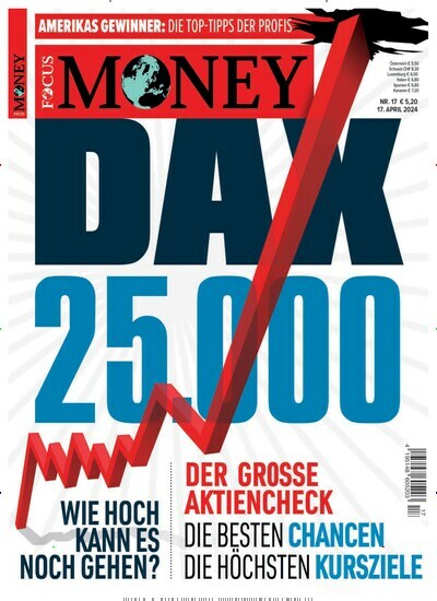 Titelbild der Ausgabe 17/2024 von FOCUS Money. Diese Zeitschrift und viele weitere Wirtschaftsmagazine und Politikmagazine als Abo oder epaper bei United Kiosk online kaufen.