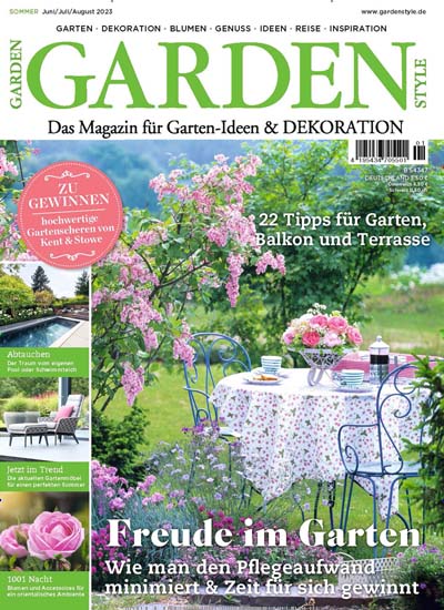 Titelbild der Ausgabe 1/2023 von Garden Style. Diese Zeitschrift und viele weitere Gartenzeitschriften und Wohnzeitschriften als Abo oder epaper bei United Kiosk online kaufen.