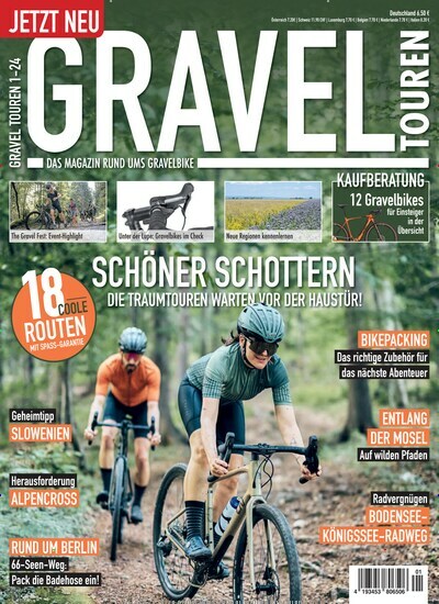 Titelbild der Ausgabe 1/2024 von Gravel Touren Magazin. Diese Zeitschrift und viele weitere Sportmagazine als Abo oder epaper bei United Kiosk online kaufen.