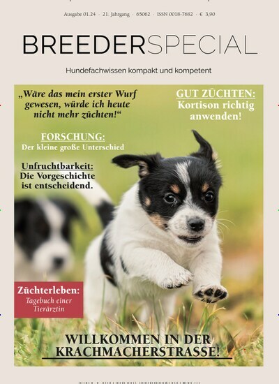 Titelbild der Ausgabe 1/2024 von HundeWelt BREEDERSPECIAL. Diese Zeitschrift und viele weitere Elternzeitschriften und Tierzeitschriften als Abo oder epaper bei United Kiosk online kaufen.