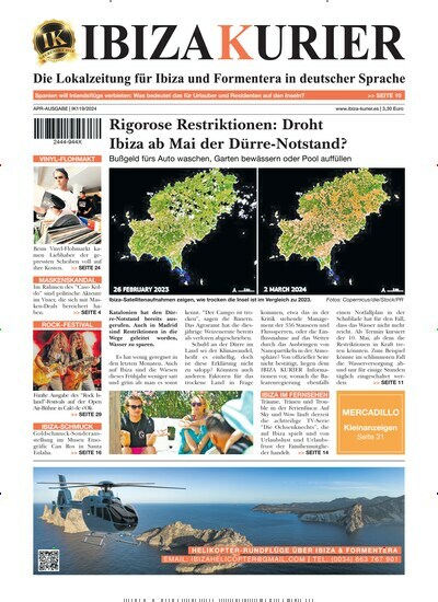 Titelbild der Ausgabe 119/2024 von Ibiza Kurier. Diese Zeitschrift und viele weitere Wirtschaftsmagazine und Politikmagazine als Abo oder epaper bei United Kiosk online kaufen.