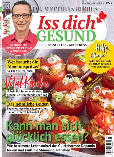 Titelbild der Ausgabe 3/2024 von Iss dich gesund. Diese Zeitschrift und viele weitere Kochzeitschriften und Backzeitschriften als Abo oder epaper bei United Kiosk online kaufen.