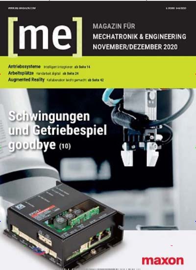 Titelbild der Ausgabe 1/2021 von [me] Magazin für Mechatronik & Engineering. Diese Zeitschrift und viele weitere Industriemagazine und Handwerkmagazine als Abo oder epaper bei United Kiosk online kaufen.