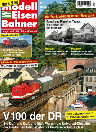 Titelbild der Ausgabe 5/2024 von Modelleisenbahner. Diese Zeitschrift und viele weitere Reisemagazine, Freizeitmagazine und Wissensmagazine als Abo oder epaper bei United Kiosk online kaufen.