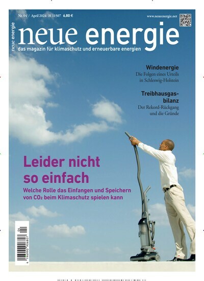 Titelbild der Ausgabe 4/2024 von neue energie. Diese Zeitschrift und viele weitere Wirtschaftsmagazine und Politikmagazine als Abo oder epaper bei United Kiosk online kaufen.