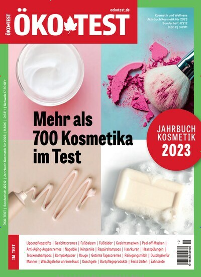 Titelbild der Ausgabe 12/2022 von ÖKO-TEST Jahrbuch Kosmetik. Diese Zeitschrift und viele weitere Wirtschaftsmagazine und Politikmagazine als Abo oder epaper bei United Kiosk online kaufen.