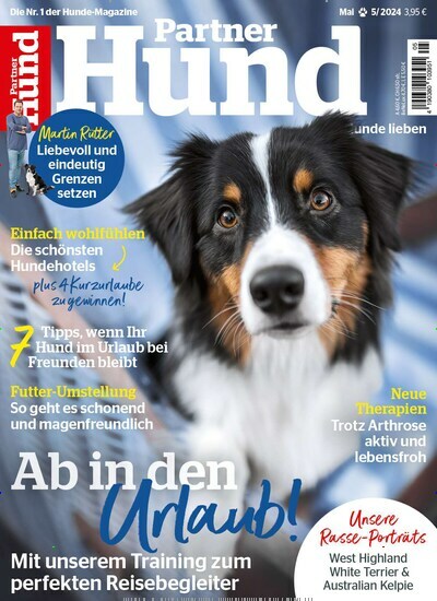 Titelbild der Ausgabe 5/2024 von Partner Hund. Diese Zeitschrift und viele weitere Elternzeitschriften und Tierzeitschriften als Abo oder epaper bei United Kiosk online kaufen.