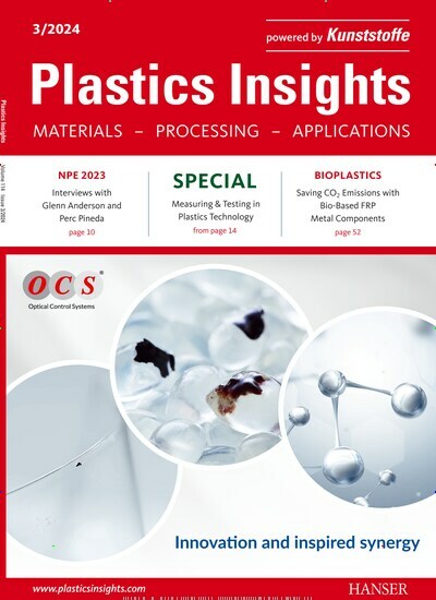 Titelbild der Ausgabe 3/2024 von Plastics Insights. Diese Zeitschrift und viele weitere Industriemagazine und Handwerkmagazine als Abo oder epaper bei United Kiosk online kaufen.