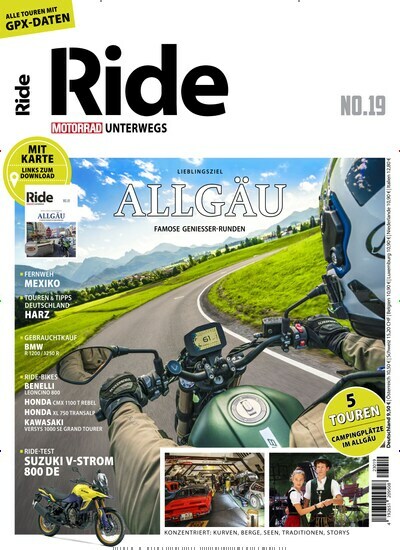 Titelbild der Ausgabe 19/2024 von Ride - Motorrad unterwegs. Diese Zeitschrift und viele weitere Automagazine und Motorradzeitschriften als Abo oder epaper bei United Kiosk online kaufen.