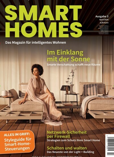 Titelbild der Ausgabe 3/2024 von Smart Homes. Diese Zeitschrift und viele weitere Gartenzeitschriften und Wohnzeitschriften als Abo oder epaper bei United Kiosk online kaufen.