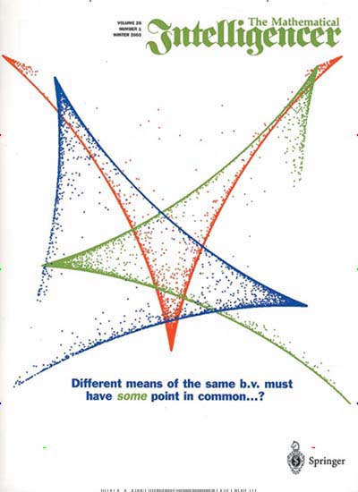 Titelbild der Ausgabe 3/2023 von The Mathematical Intelligencer. Diese Zeitschrift und viele weitere Freizeit-Fachmagazine und Hobby-Fachzeitschriften als Abo oder epaper bei United Kiosk online kaufen.